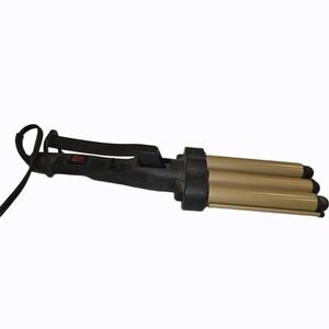 Gold Triple Barrel Hair Curler 1.25" Barrels, Waver
